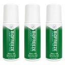 Biofreeze Roll On Pain Relief for Knee, Neck, Hip, Joint, Shoulder, & Simple Backache, Arthritis Pain Reliever, Sore Muscle Relief, Roll On Menthol Gel 3 Fl Oz (Pack of 3)