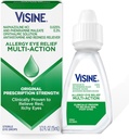 Visine Allergy Eye Relief Multi-Action Antihistamine & Redness Reliever Eye Drops with Pheniramine Maleate & Naphazoline HCl, Allergy Eye Drop Treatment for Red, Itchy Eyes, 0.5 fl. oz