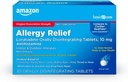 Cuidado básico Loratadina Disintegración oral Tabletas, 10 mg, Antihistamínico, Medicina de alergia, 24 horas de alivio, 30 cuenta
