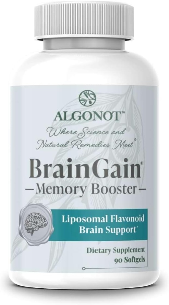 BrainGain, Luteolin & Key Ingredients with EVOO. May Support The Body in Reducing Stress While Increasing Cognitive Function. The only liposomal Luteolin Products Using Olive Pomace Oil.