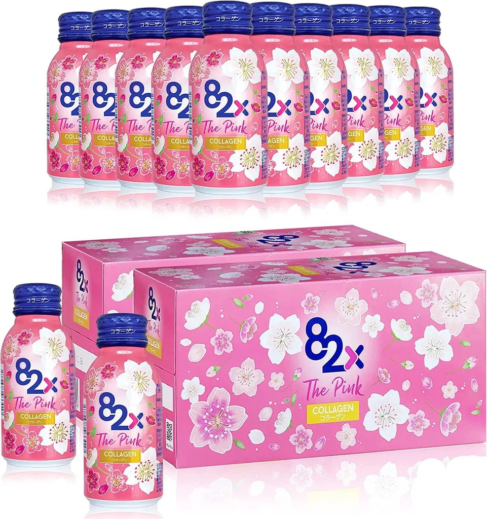 82X The Pink Collagen - Líquido Marine Collagen Drink
