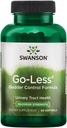 Swanson Go-Less Control de la vejiga Fórmula - Promueve la salud y la vejiga sana - Suplemento natural para adultos con extracto de semilla de calabaza - (90 Softgels) 1 Pack