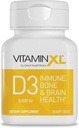 OmegaXL VitaminXL D3 High Potency Daily Vitamin D 5000 UI 125mcg Immune Support Supplement - Promotes Healthy Muscle Function & Strong Bones - Non-GMO, Gluten-Free - 30 Softgels
