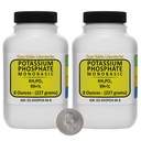Potasio Phosphate Monobasic [KH2PO4] 99+% Cristales finos 1 Lb en dos botellas de espacio-salvador