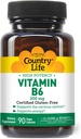 Country Life Vitamin B-6, High Potency, Supports Energy and The Nervous System, 200mg, 90 Vegan Capsules, Certified Gluten Free, Certified Vegan, Certified Halal...