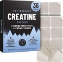 Pre Workout Creatine Patches - 36 Pcs ← Creatine Monohydrate " Pyruvate Energy Support " Muscle Recovery TEN Easy-to-Use Adhesive Patches for Gym, Fitness, and Active Lifestyles
