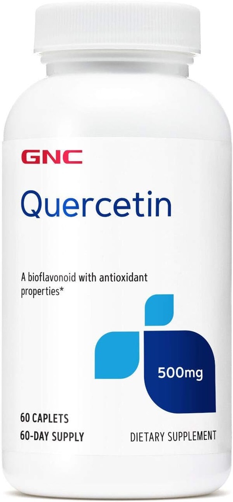 GNC Quercetin 500mg Suplemento, 60 Servimientos