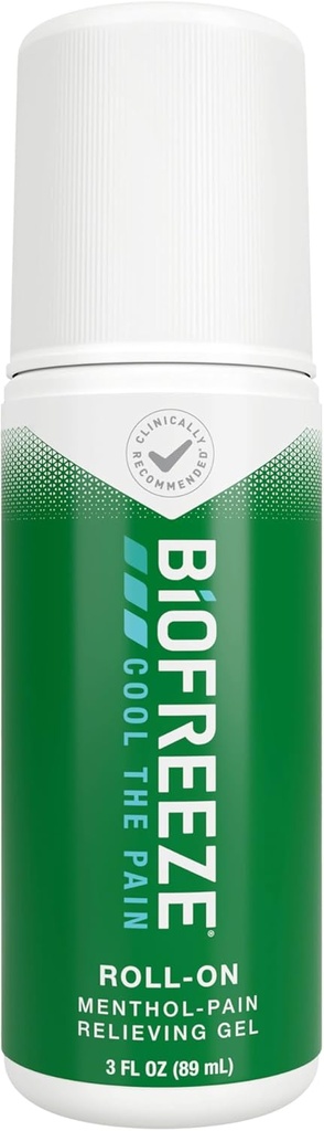 Biofreeze Pain Relief Gel, Arthritis Pain Reliver, Knee & Lower Back Pain Relief, Sore Muscle Relief, Neck Pain Relief, Pharmacist Recommended, FSA Eligible, 3 FL OZ Biofreeze Menthol Gel