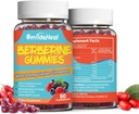 2 Pack Berberine Gummies 1200mg con Ceylon Cinnamon 200mg, Milk Thistle Extract " Turmeric, Vegan Berry Flavor, Non-GMO, Gelatin-Free, Gluten-Free, 120 Conteo