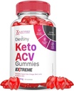 Laboratorios Justificados Destiny Keto ACV Gummies Extreme 2000MG Destiny Keto Gummies Advanced Formula Apple Cider Vinegar con Pomegranate Beet Juice Powder B12 Vegan Non GMO 60 Gummys