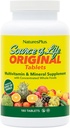 Natures Plus Fuente de Vida - 180 Tablets - Suplemento Mineral multivitamínico con alimentos integrales concentrados - Gluten Free, Vegetariano - 60 Servimientos