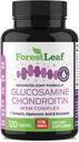 Glucosamine Chondroitin MSM Complex Supplement - Triple Strength 1200mg Joint Support Supplement for Women & Men with Turmeric, Hyaluronic Acid and Bromelain for Muscle Flexibility - 120 Caps