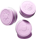 Extra Small Single Pill Box for Purse (3 Pack), Aluminum Screw Top Pill Container, 3 veces al día Portable Waterproof Single Pill Case for Vitamins, Fish Oils, Supplements (Light Purple)