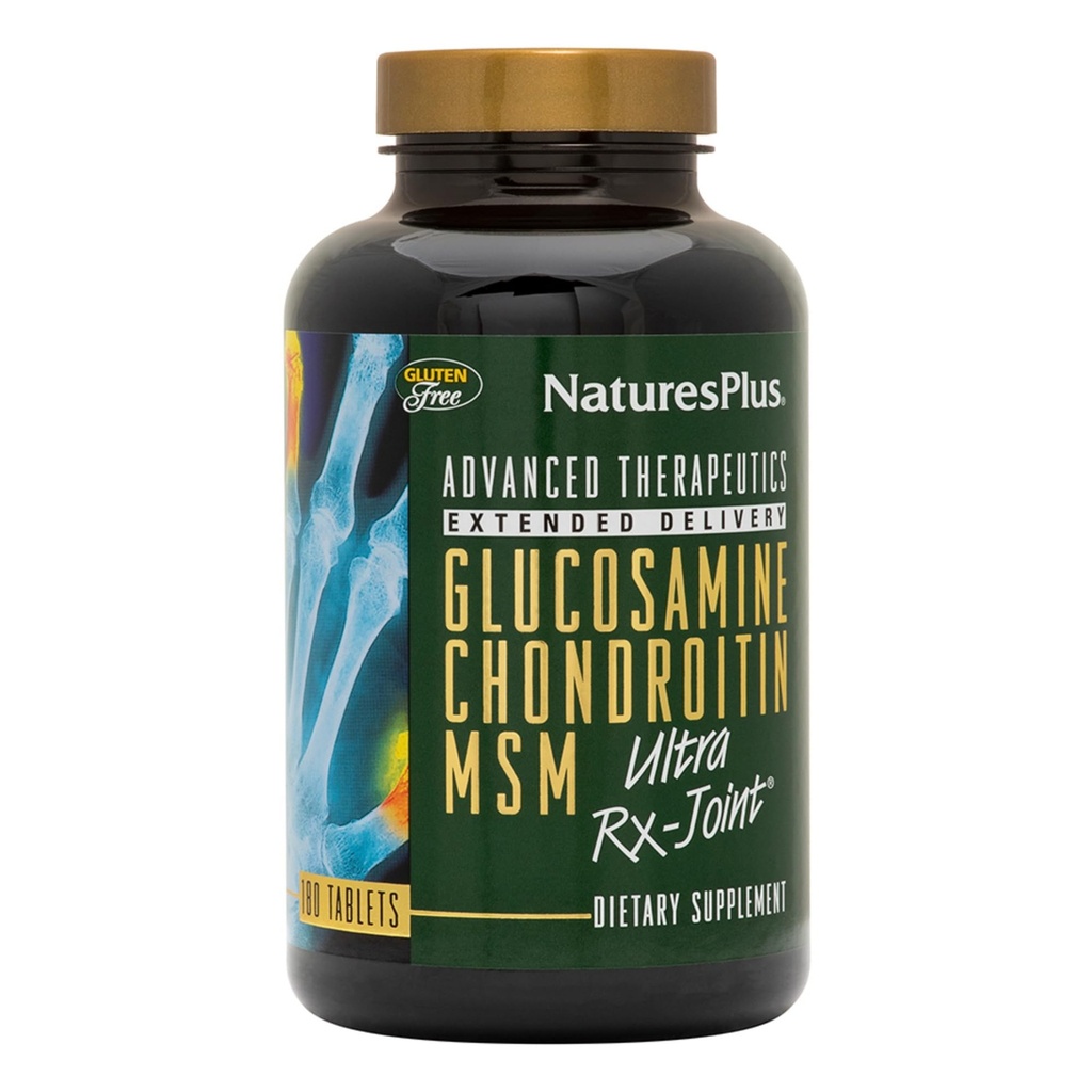 NaturesPlus Ultra Rx-Joint - 180 Tablets - Supports Healthy Joint Function - with Glucosamine, Chondroitin & MSM - Gluten Free - 60 Servings