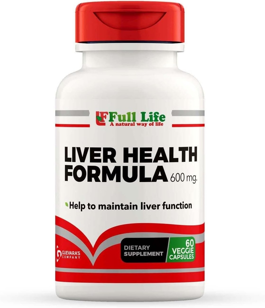 Full Life Liver Health Formula - Suplemento dietético - 60 cápsulas vegetarianas