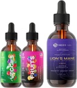 Bundle - Frutas multivitamínicas y verduras Suplementos " León Mane Extract - Suplementos energéticos " Immune Defense