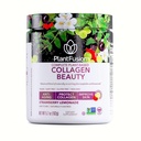 PlantFusion Vegan Collagen Beauty - Pólvora de Collagen Vegan para Mujer - Piel de pelo y uñas Vitaminas - Gluten Free, Non-GMO, Non-Dairy (Strawberry Lemonade 18 Servings)