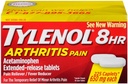 Tylenol 8 horas Artritis Dolor Alimentador Fever Reductor Extendido Caplet de liberación, 225 Conde