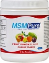 KALA HEALTH MSMPure Fruit Punch Flavored Coarse MSM Powder Flakes – Organic Sulfur for Joint Flexibility, Skin Appearance, and Hair & Nail Support – 1 lb, USA Made, Distilled Crystals