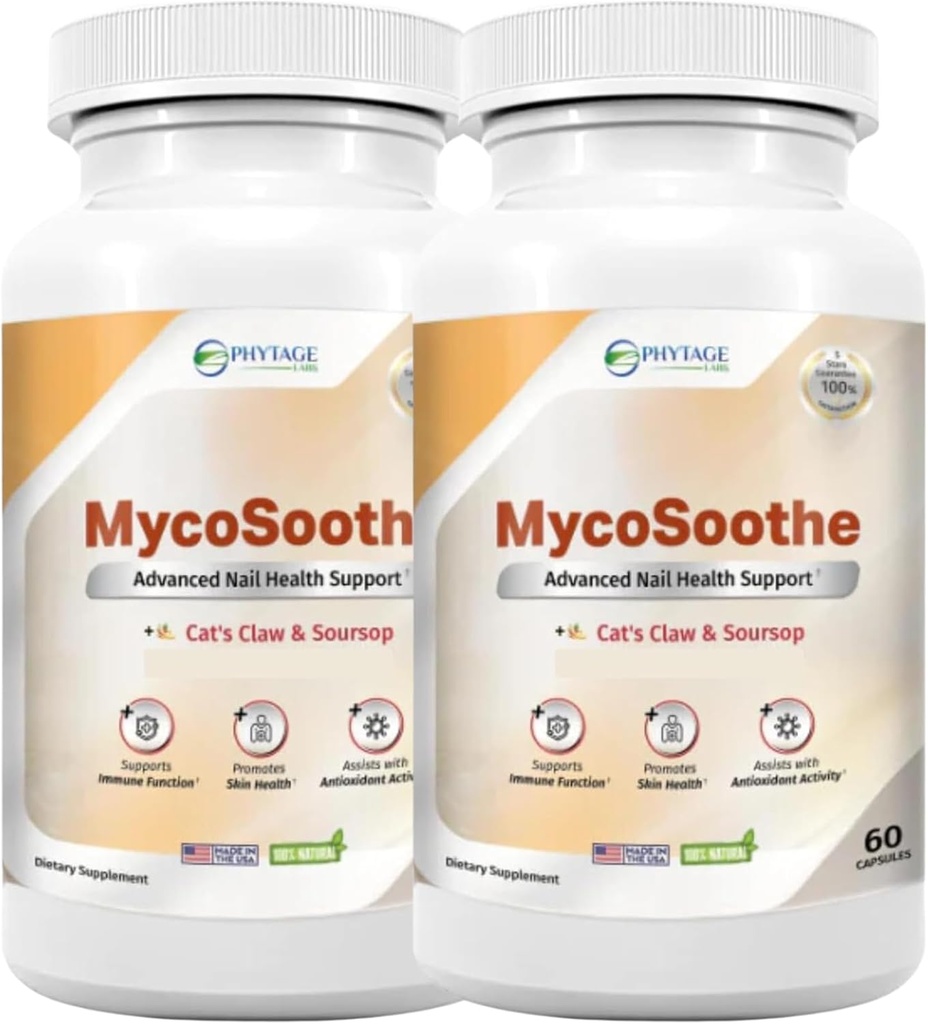 MycoSoothe Advanced Hair, Skin, Nail &amp; Immunity Support Formula - 2 Pack