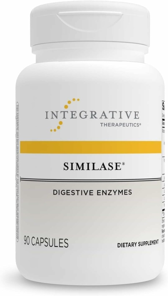Integrative Therapeutics Similase - Digestive Enzyme Supplement for Adults - Supports Digestion and Assimilation of Nutrients* - Dairy-Free & Vegan - 90 Count (45 Servings)