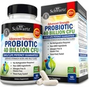 BioSchwartz Daily Probiotic Nutritional Supplement - 40 Billion CFU for Gut Health - Probiotics for Men and Women - Digestive Health with Astragalus " Lactobacillus - Shelf Stable - 60 Count