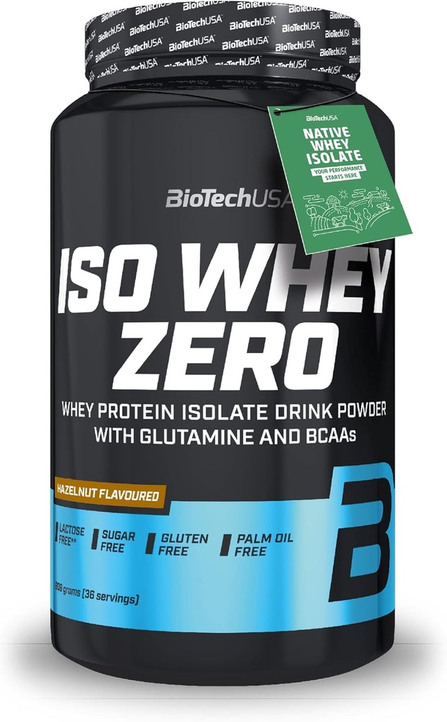 IsoWhey Zero LACTOSE Hazelnut 908G by BiotechUSA