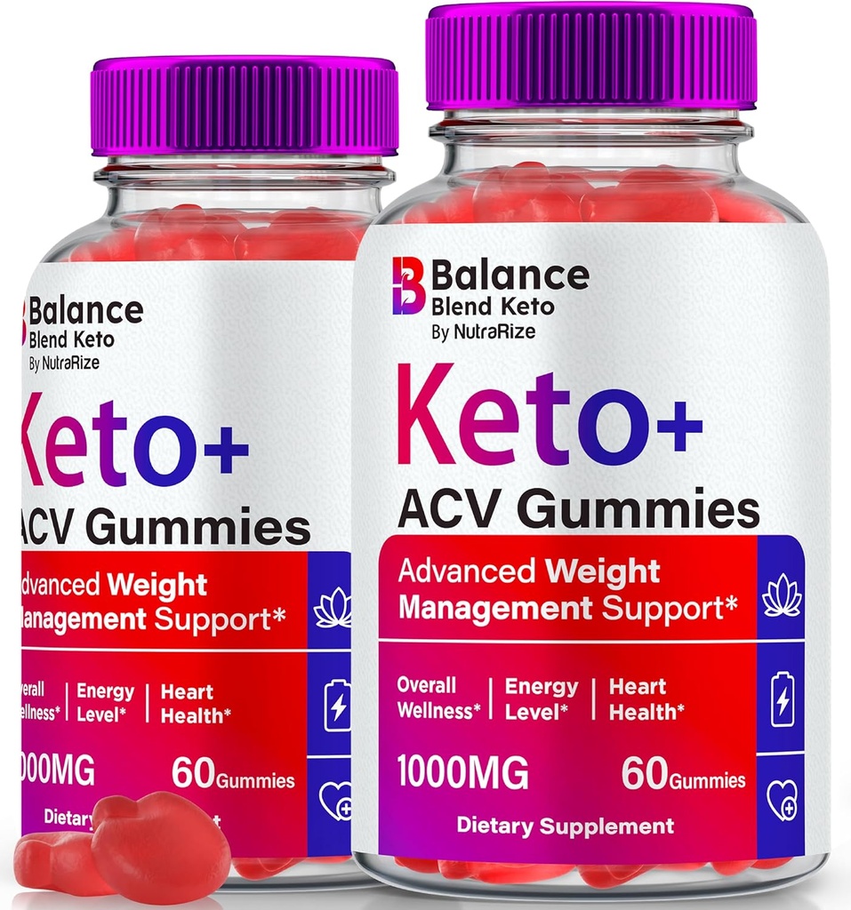 (2 Pack) Balance Blend Keto ACV Gummies, Premium Weight Loss Blend Complex, Keto + Apple Cider Vinegar, All Natural ACV Keto Formula, BalanceBlend Keto Plus ACV Gomitas Review (120 Gummies)