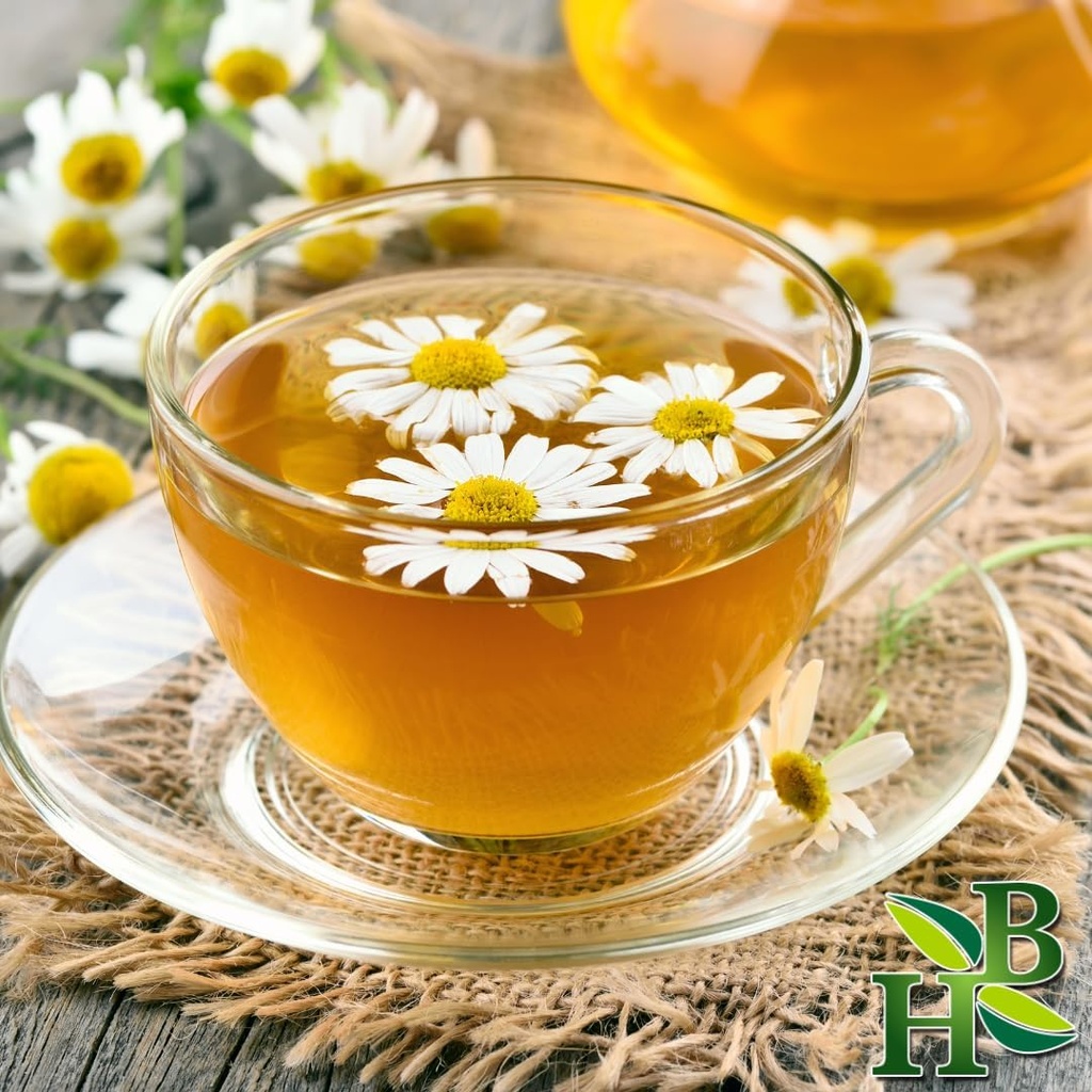 Herb To Body Dried Chamomile Flowers Powder – 4oz, Wildcrafted Matricaria Camomilla Polvo para Té de manzanilla, Té de hierbas, Ingrediente para hornear, infusiones y creaciones DIY