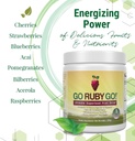 IVL - GO Ruby GO! Red Superfood Powder Juice | 42 Antioxidants Probiotics, and Immunity Boost (Beet Root Powder and more Powder Supplements) | Fruit Powder & Extract Blend | Energy & Digestion Boost