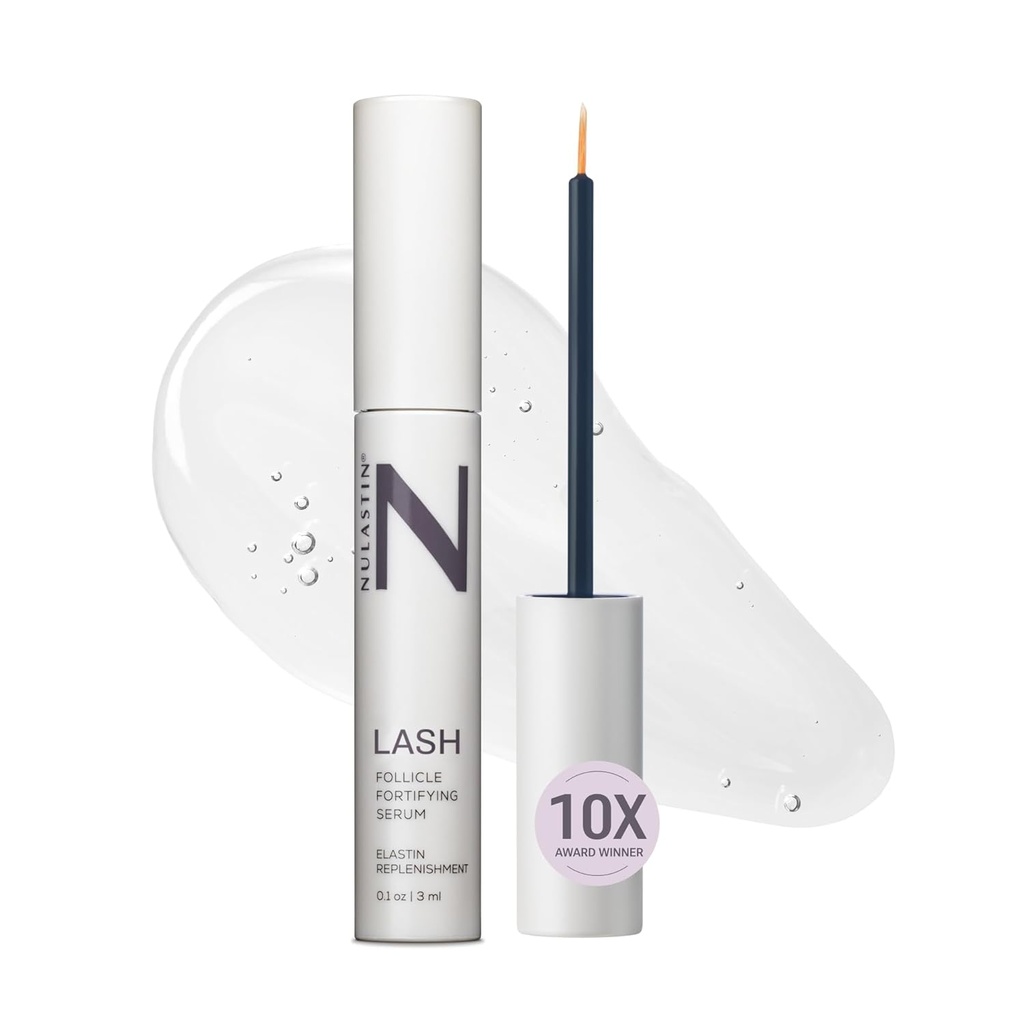 NULASTIN Follicle Fortifying Lash Serum - Tested Clinically Eyelash Enhancing Serum - Nourishes " Repairs to Promote Longer-Looking Lashes - Enriquecido con Ingredientes de Peluquería (0.1 Fl Oz)