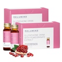 Relumins Glutathione Hydration Shots ¦ Holiday Glow ← Deep Skin Hydration, Collagen &amp; Antioxidant Boost for Radiant, Supple Skin ← Pomegranate Flavor Beauty Drink ← Made in USA ← 20 Bottles x 50ml
