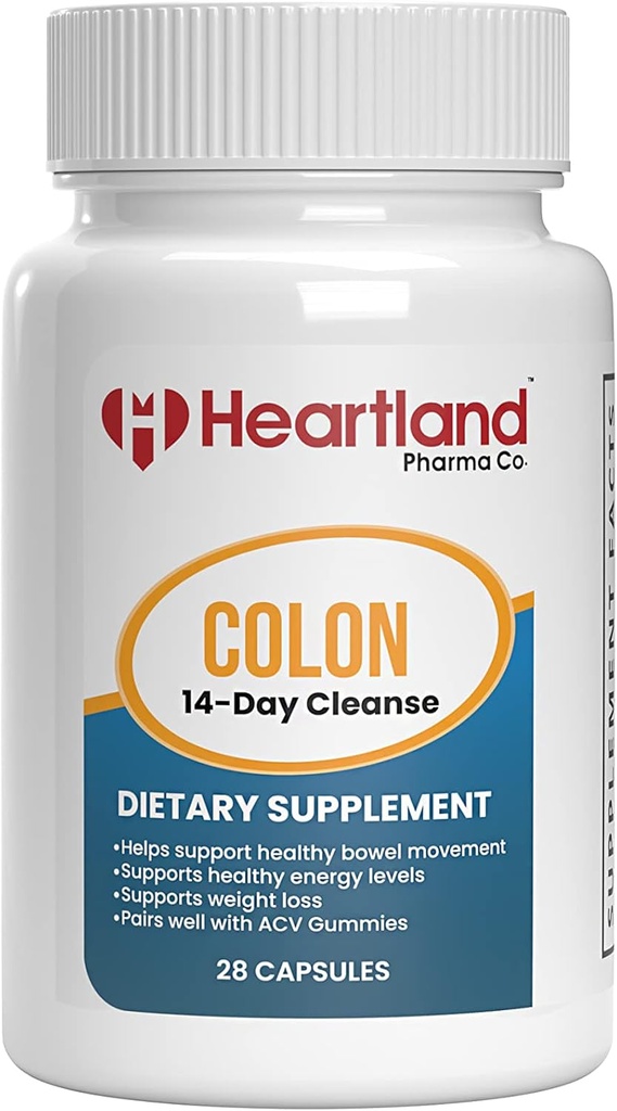 Colon Cleanse Capsules  14-Day Detox ← Gut Health Support for Men and Women ← Advanced Fórmula con Cascara Sagrada, Senna &amp; Psyllium Husk  USA