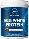 MRM Nutrición Egg White Protein ← Chocolate Flavored  23g Fat-Free Protein Silencio con enzimas digestivas ← Valor biológico más alto Silencio Testado clínicamente  servir