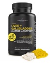 Livingood Daily Liver " Gallbladder Cleanse or Support Supplement with Milk Thistle, Ox Bile, Bile Salts, Digestive Enzymes and Artichoke Leaf Extract, Digestive Health " Liver Support, 56 cápsulas