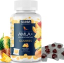 SOHM Amla y Ashwagandha Gummies, individualmente Wrapped, apoya la salud saludable de los inmunes, reduce las infecciones -Ashwagandha Gummies for Women and Men Vegetarian(Pineapple,Mango)