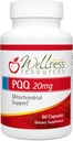 PQ 20mg BioPQQ, el mejor valor para BioPQQ natural (60 cápsulas, 20 mg PQQ) - Fuente natural, Gluten Free, Veggie Capsule
