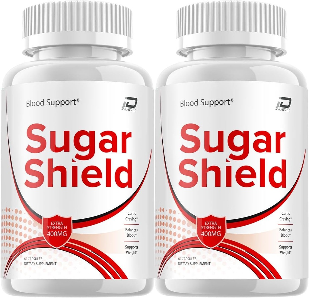 Sugar Shield Suplemento, Sugar Shield Pills, Sugar Shield Extra Strength Formula, Sugar Shield Advanced Formula Capsules, Sugar Shield Natural Pills (2 Pack - 120 Capsules)