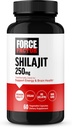 Factor de fuerza Shilajit Suplemento, Shilajit para Hombres y Mujeres para apoyar la energía y la salud cerebral, Shilajit Pura Calidad Natural, Premium, Vegan, No GMO, 60 cápsulas