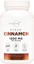Tipo Zero Ceylon Cinnamon Capsules (1200mg Ø 120 cápsulas) - Natural, No GMO, Gluten Free, Organic Cinnamon Bark Supplement