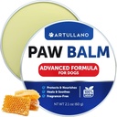 Paw Balm - Lick Safe Snout Soother - Moisturizies, Soothes & Nourishes Paw Pads Irritated and Dry Nose - Protects from Cracks & Wounds - Dog Feet Balm with Waxes, Oils, Butter, Extracts - 2.1 Oz