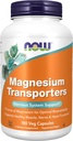 AHORA Suplementos de alimentos, transportadores de magnesio con 5 formas de magnesio para la biodisponibilidad óptima, 180 cápsulas de veg