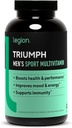 LEGION Triumph Men's Sport Vitamina - Multivitamina completa para hombres - Vitaminas diarias para hombres para aumentar la salud y el rendimiento - Multivitamina de hombres con 21 vitaminas " Minerales - 30 Actuaciones