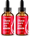 NutraRize (Pack of 2 Gluco Pure Pro Drops, Fórmula oficial para apoyar niveles saludables y estables, Suplemento sanguíneo Premium para salud y bienestar general, Gotas Review (60 Servings)