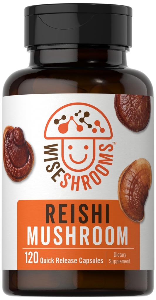 Carlyle Reishi Mushroom Capsules Extract ← 5000mg Silencio 120 Conde Silencio No-GMO &amp; Gluten Suplemento gratuito Silencioso por Wiseshrooms