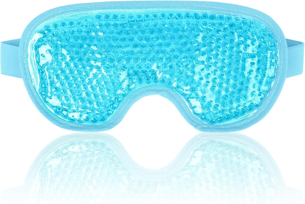 NUEVAGO Máscara Ocular para Ojos Puffy, Cold Eye Mask Eye Ice Pack for After Eyes Surgery, Tension Stress Relief, Itchy Eyes, Headaches, Dark Circles - Blue