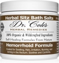 Soak de baño Herbal Sitz del Dr. Cole – Salinas de baño ecológicas de base vegetal para la comodidad y la relajación – suave, fórmula natural – (White)