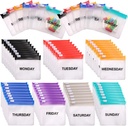 Reutilizable Pill Pouch - 35 piezas torcidas, Bolsas de Medicina Portátil con bloqueo de diapositivas