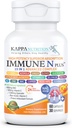 (60 cápsulas), NAC 600mg, Quercetina 1000mg, Vitamina C 500mg, Zinc 50mg, Vitamina D3 5,000iu, Selenium, Copper, Acerola, Ginger, Rutin, Citrus Bioflavonoids, Rose Hips, Echinacea, Immune N Plus 15 en 1