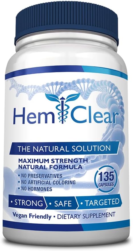 para Hemorrhoids - Fórmula Vegana para Alivio Hemorroides & Vascular Salud - Máxima Fuerza - 1 Botella - 135 Capsules